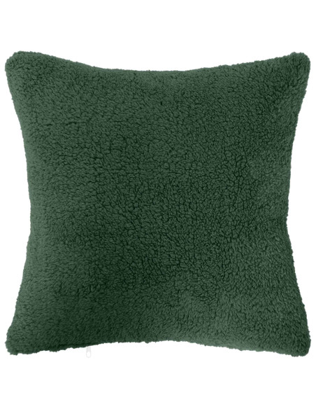 Federa 2 pcs HEERLEN Verde Scuro 35 x 35 cm Bouclé