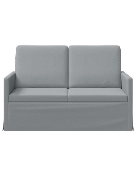 Divano a 2 posti Grigio Chiaro 130 x 81 x 82 cm Tessuto