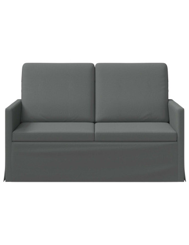 Divano a 2 posti Grigio Scuro 130 x 81 x 82 cm Tessuto