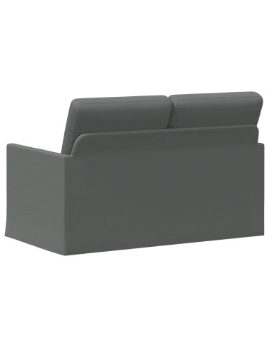 Divano a 2 posti Grigio Scuro 130 x 81 x 82 cm Tessuto