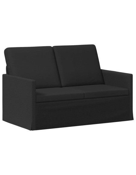 Divano a 2 posti Nero 130 x 81 x 82 cm Tessuto