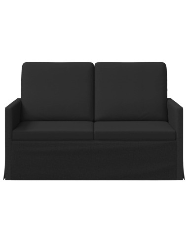 Divano a 2 posti Nero 130 x 81 x 82 cm Tessuto