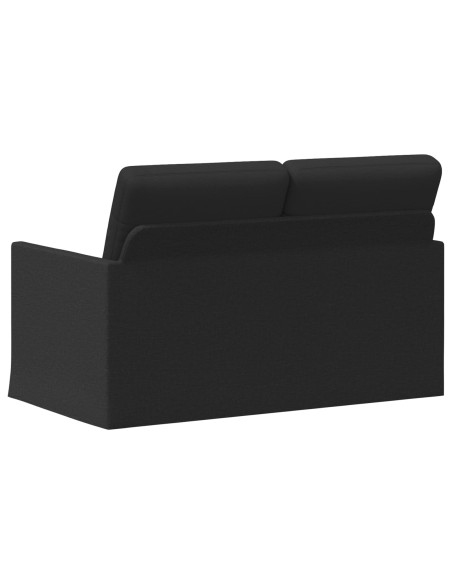 Divano a 2 posti Nero 130 x 81 x 82 cm Tessuto
