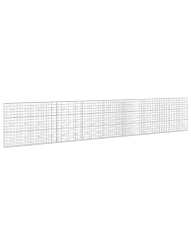 Gabione con filo da 5 mm e rete 10x10 cm 850x20x150 cm