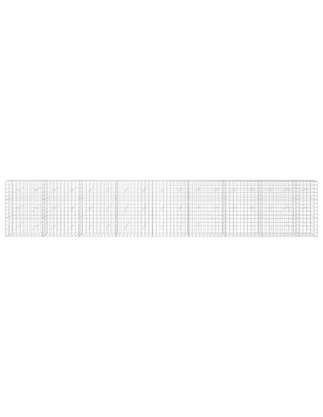 Gabione con filo da 5 mm e rete 10x10 cm 850x20x150 cm