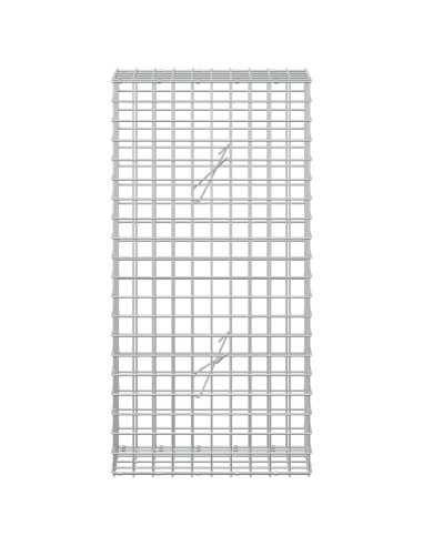 Gabione con filo da 5 mm e rete da 5x5 cm 50x20x100 cm