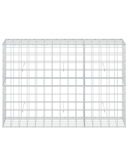 Gabione con Filo da 3,5 mm e Rete da 10x10 cm 150x50x100 cm
