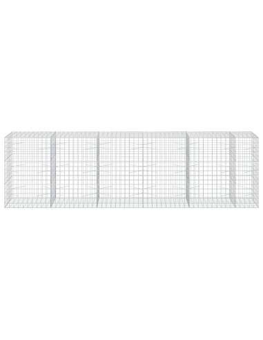Gabione con Filo da 3,5 mm e Rete da 10x10 cm 550x100x150 cm