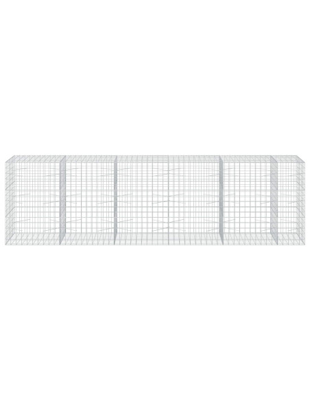 Gabione con Filo da 3,5 mm e Rete da 10x10 cm 550x100x150 cm