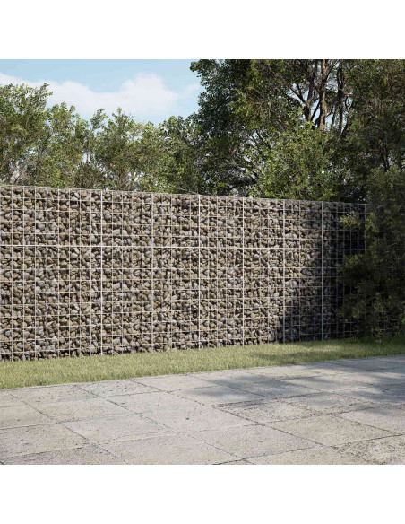 Gabione con filo da 5 mm e rete 10x10 cm 300x50x150 cm
