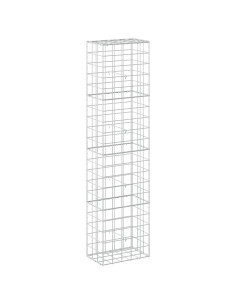 Gabione con filo da 5 mm e rete 10x10 cm 50x30x200 cm 2