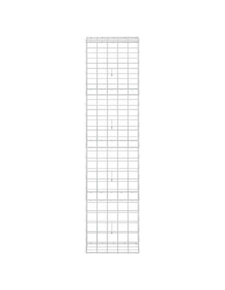 Gabione con filo da 5 mm e rete 10x10 cm 50x30x200 cm