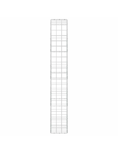 Gabione con filo da 5 mm e rete 10x10 cm 50x30x200 cm