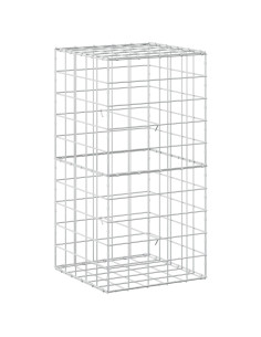 Gabione con filo da 5 mm e rete 10x10 cm 50x50x100 cm 2