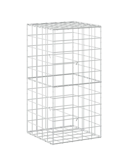 Gabione con filo da 5 mm e rete 10x10 cm 50x50x100 cm