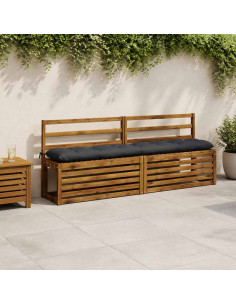 Cuscino per panchina VIANEN 100% Poliestere Blu Scuro
