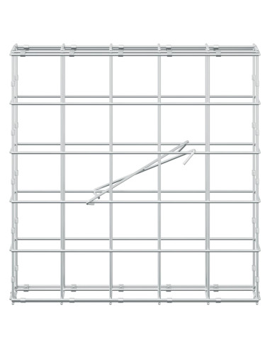Gabione con Filo da 3,5 mm e Rete da 10x10 cm 50x10x50 cm