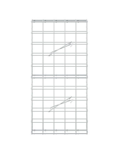Gabione con Filo da 3,5 mm e Rete da 10x10 cm 50x10x100 cm