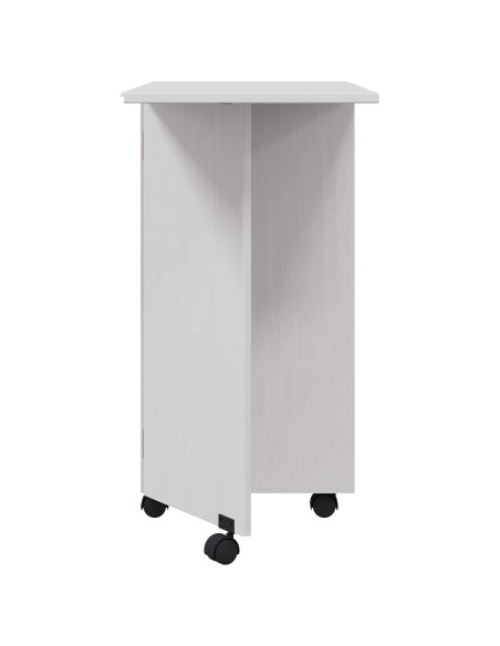 Mobiletto con cassetti e piano pieghevole CORONA Bianco