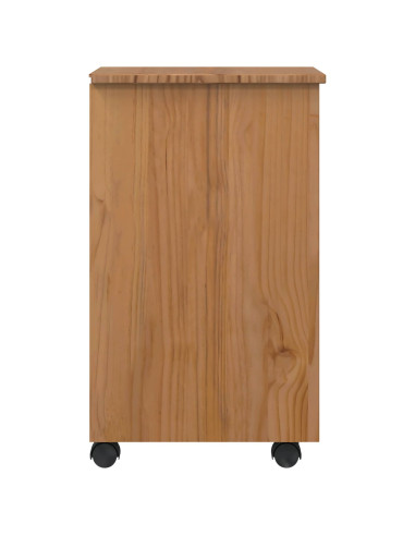 Armadietto Rotolante con Cassetti CORONA Marrone Miele