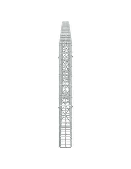 Gabione con Filo da 5 mm e Rete da 5x10 cm 450x10x100 cm