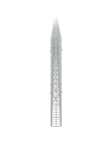 Gabione con Filo da 5 mm e Rete da 5x10 cm 1050x10x100 cm