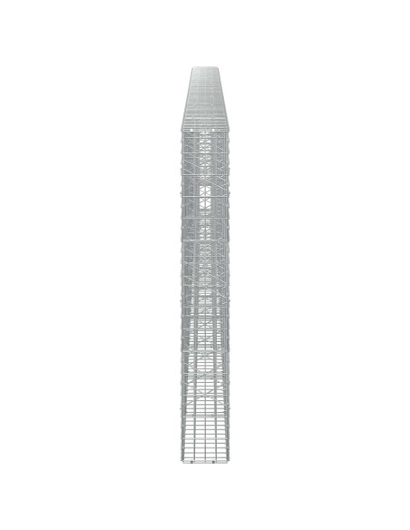 Gabione con Filo da 5 mm e Rete da 5x10 cm 800x20x150 cm