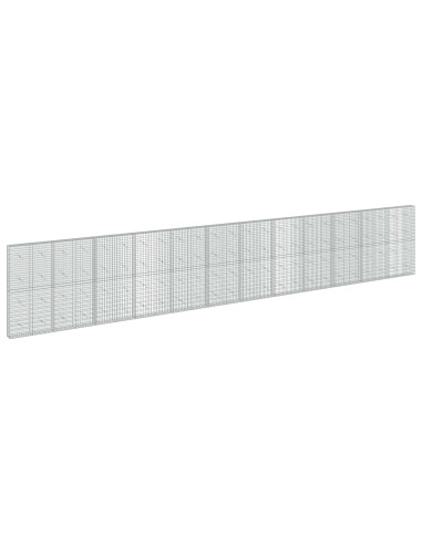 Gabione con Filo da 5 mm e Rete da 5x10 cm 1200x20x200 cm