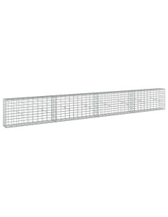 Gabione con Filo da 5 mm e Rete da 5x10 cm 400x20x50 cm 2