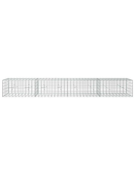 Gabione con Filo da 5 mm e Rete da 5x10 cm 400x20x50 cm