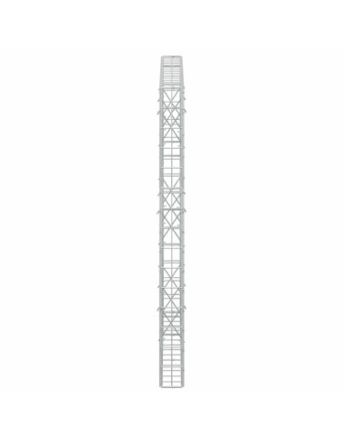 Gabione con Filo da 5 mm e Rete da 5x10 cm 150x10x150 cm