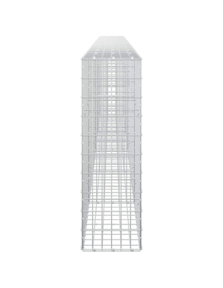 Gabione con Filo da 5 mm e Rete da 5x10 cm 550x30x100 cm