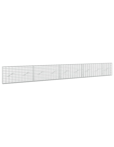 Gabione con Filo da 5 mm e Rete da 5x10 cm 450x10x50 cm