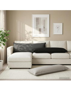Cuscino con cuscino HOUTEN 2 pz Grigio Poliestere