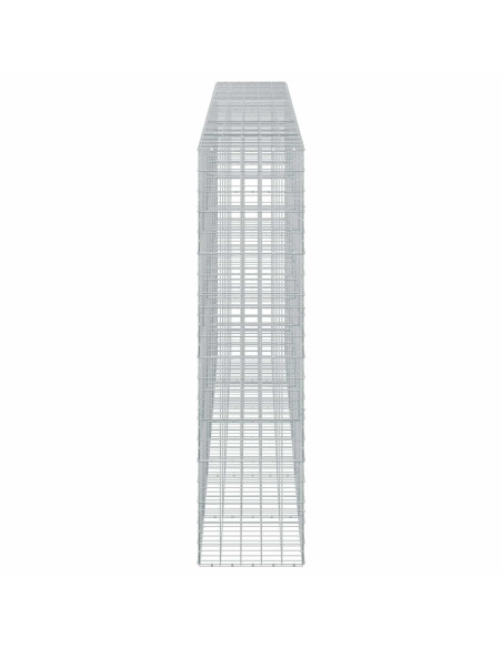Gabione con Filo da 3,5 mm e Rete da 10x10 cm 600x50x200 cm