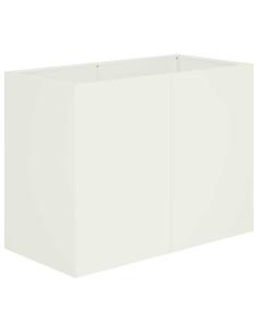 Vaso da giardino Bianco 80 x 40 x 60 cm 2