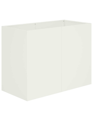 Vaso da giardino Bianco 80 x 40 x 60 cm