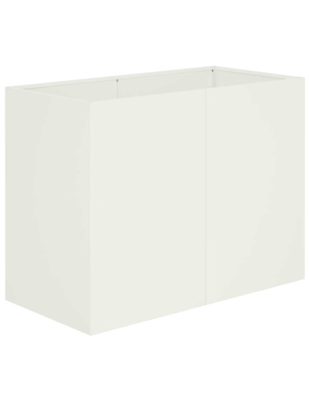 Vaso da giardino Bianco 80 x 40 x 60 cm