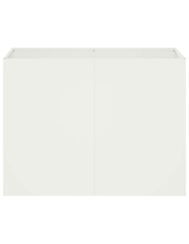 Vaso da giardino Bianco 80 x 40 x 60 cm