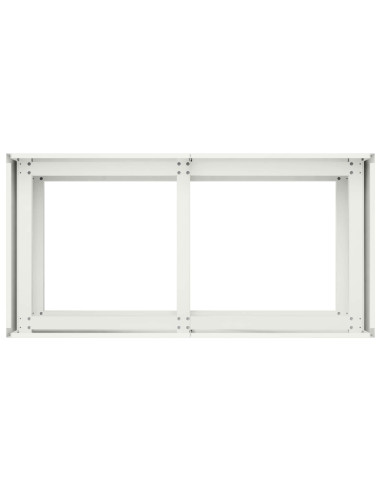 Vaso da giardino Bianco 80 x 40 x 60 cm