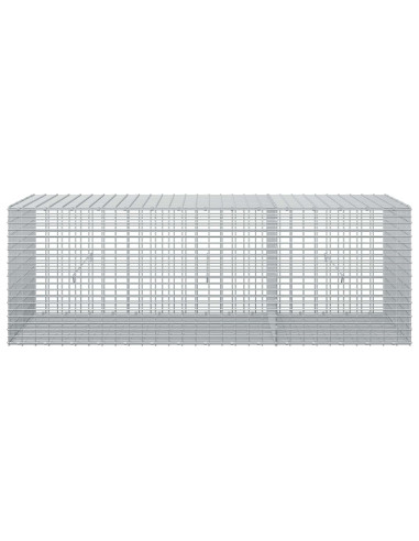 Gabione con filo da 3,5 mm e rete da 5x2,5 cm 150x50x50 cm