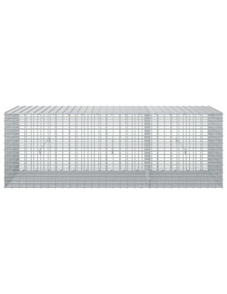 Gabione con filo da 3,5 mm e rete da 5x2,5 cm 150x50x50 cm