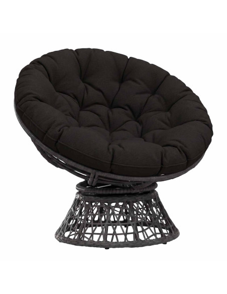 Cuscino per Sedia Appesa VIANEN 100% Poliestere Nero