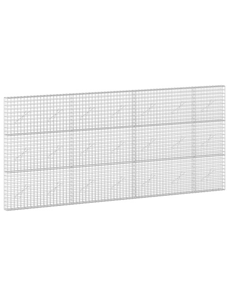 Gabione con filo da 5 mm e rete da 5x5 cm 350x10x150 cm