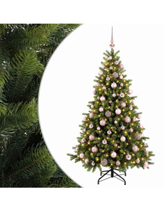 Albero di Natale artificiale con palline 180 cm 300 LED 2
