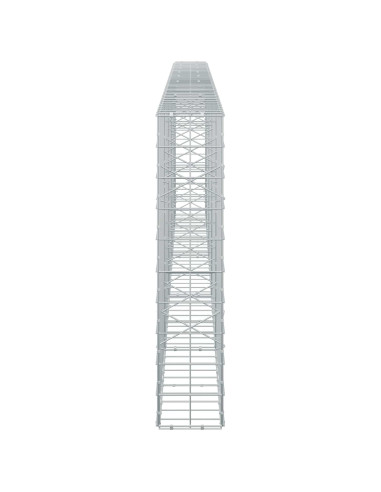 Gabione con filo da 5 mm e rete 10x10 cm 450x20x100 cm
