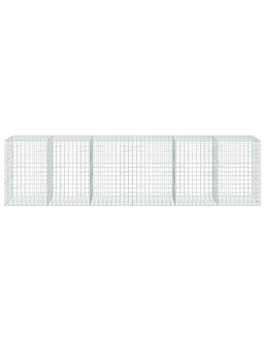 Gabione con Filo da 3,5 mm e Rete da 10x10 cm 600x100x150 cm