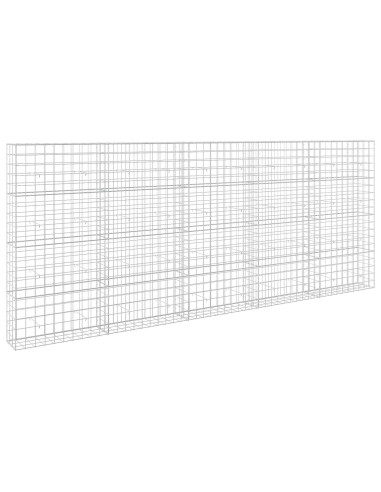Gabione con Filo da 3,5 mm e Rete da 10x10 cm 500x30x200 cm