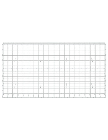 Gabione con Filo da 3,5 mm e Rete da 10x10 cm 200x30x100 cm