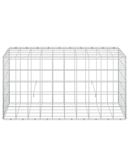 Gabione con Filo da 3,5 mm e Rete da 10x10 cm 50x100x50 cm
